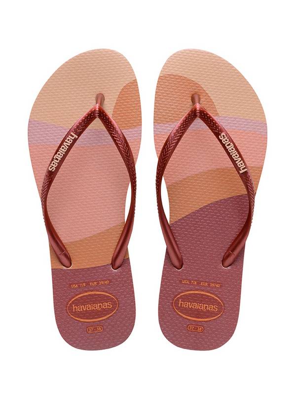  HAVAIANAS Slim Palette Glow Flip Flops Ballet Rose 35/36